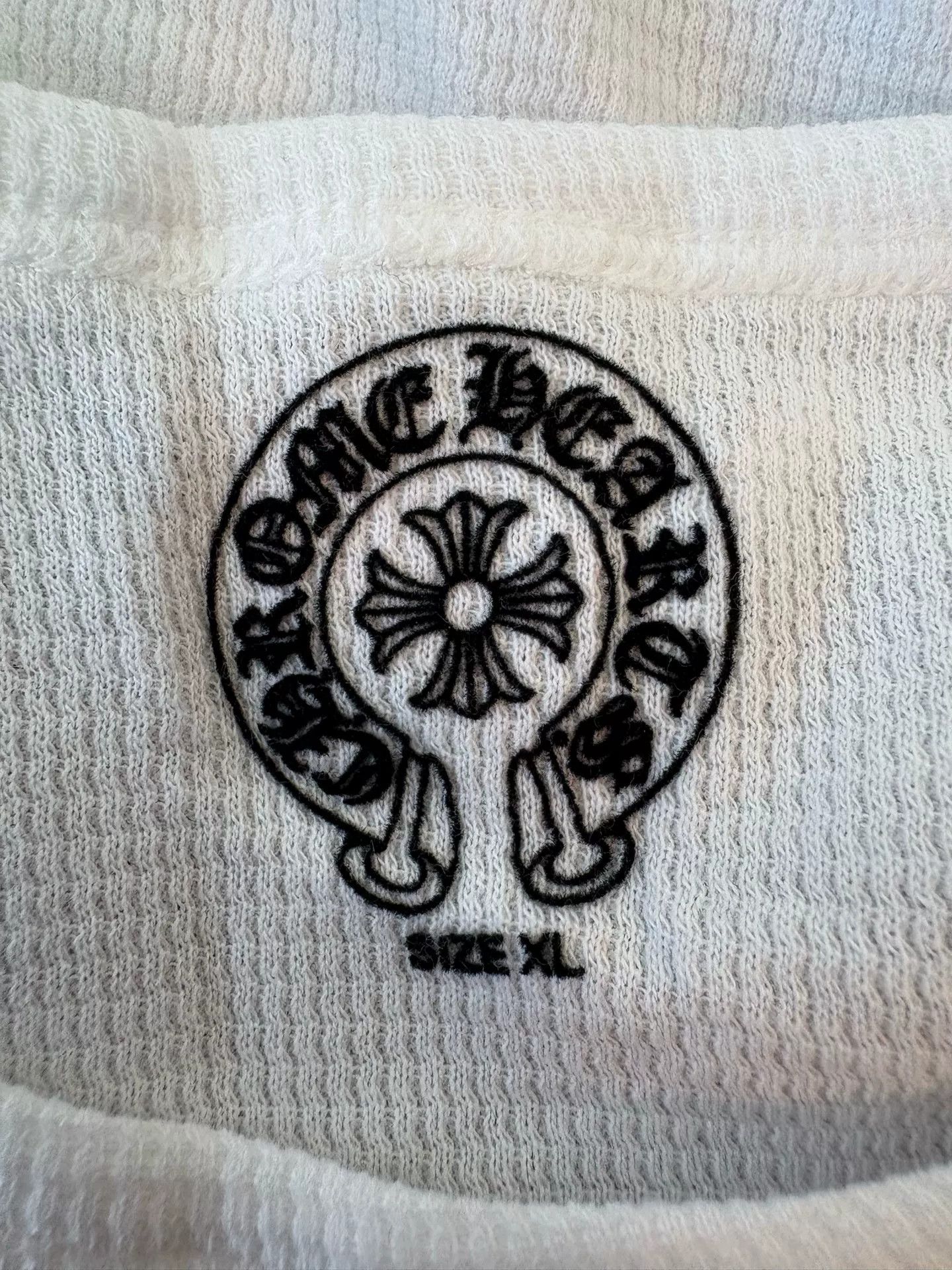Chrome Hearts Chrome Hearts White Waffle Long Sleeve T-shirt Size US XL / EU 56 / 4 - 3 Thumbnail