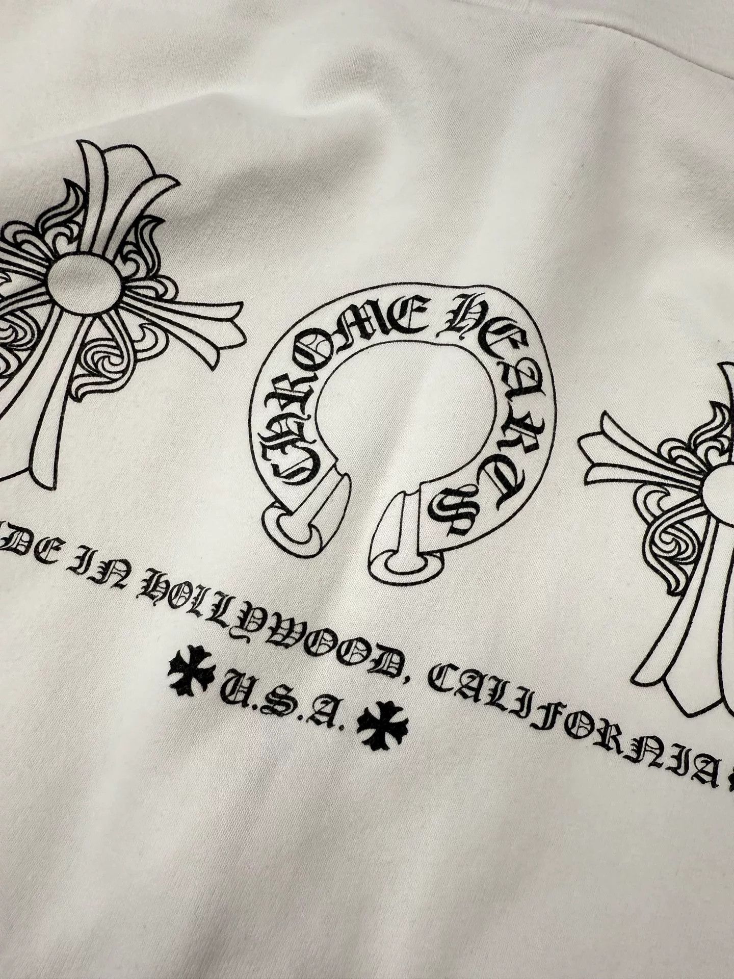 Chrome Hearts Chrome Hearts White Zip Hoodie with Prints Size US L / EU 52-54 / 3 - 3 Thumbnail