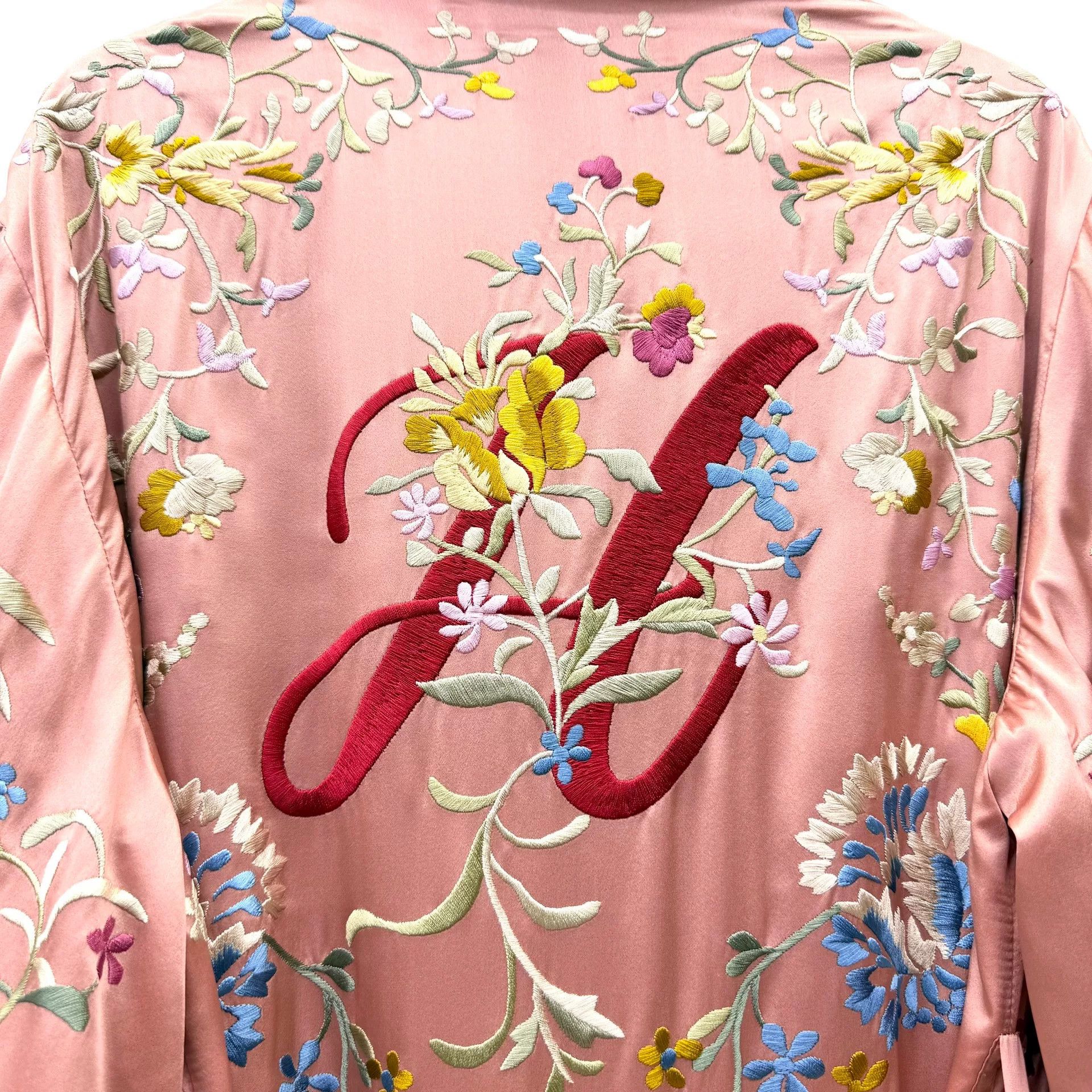 Gucci Gucci Floral Embroidered Silk Robe Size US M / EU 48-50 / 2 - 6 Thumbnail