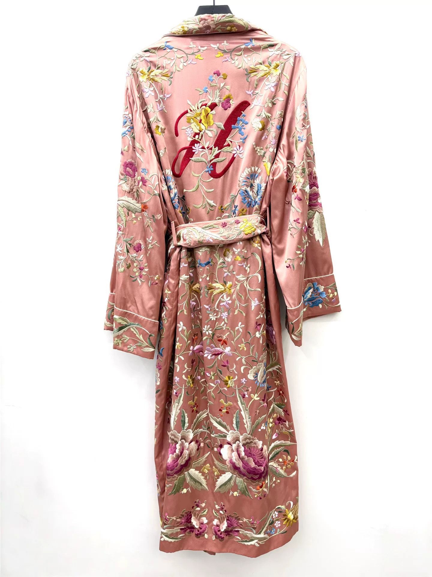Gucci Gucci Floral Embroidered Silk Robe Size US M / EU 48-50 / 2 - 2 Thumbnail