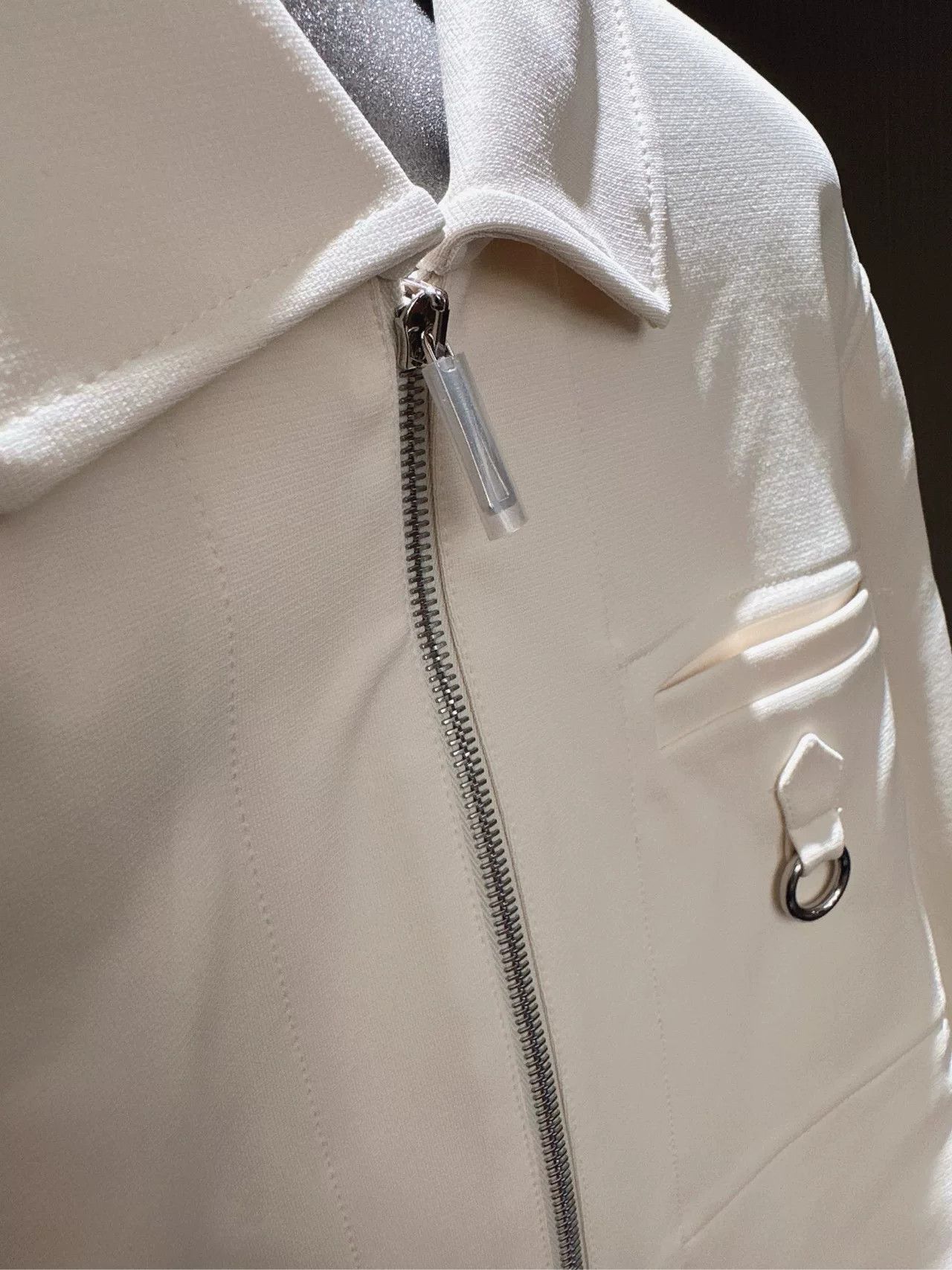 Hermes Hermes White Zip-Front Jacket Size US S / EU 44-46 / 1 - 2 Thumbnail