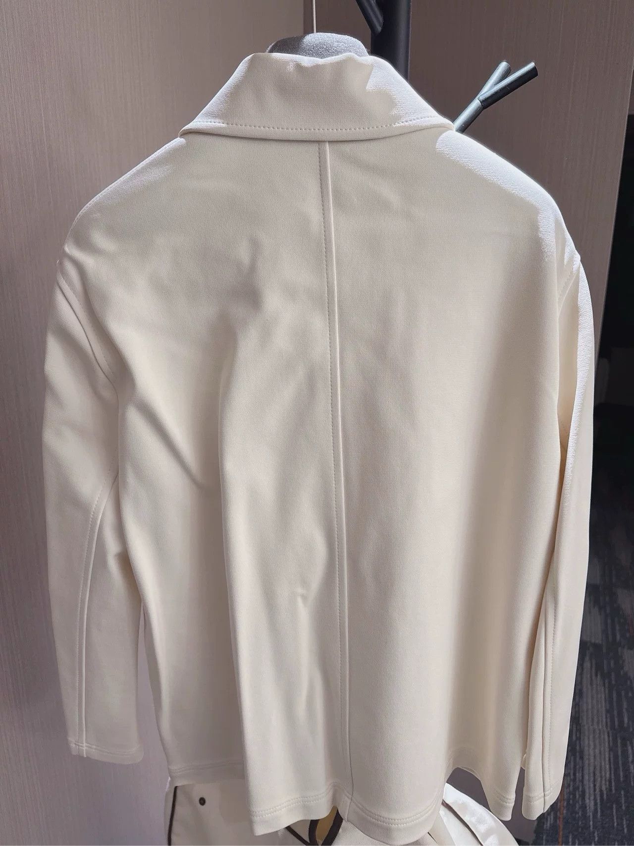 Hermes Hermes White Zip-Front Jacket Size US S / EU 44-46 / 1 - 4 Thumbnail