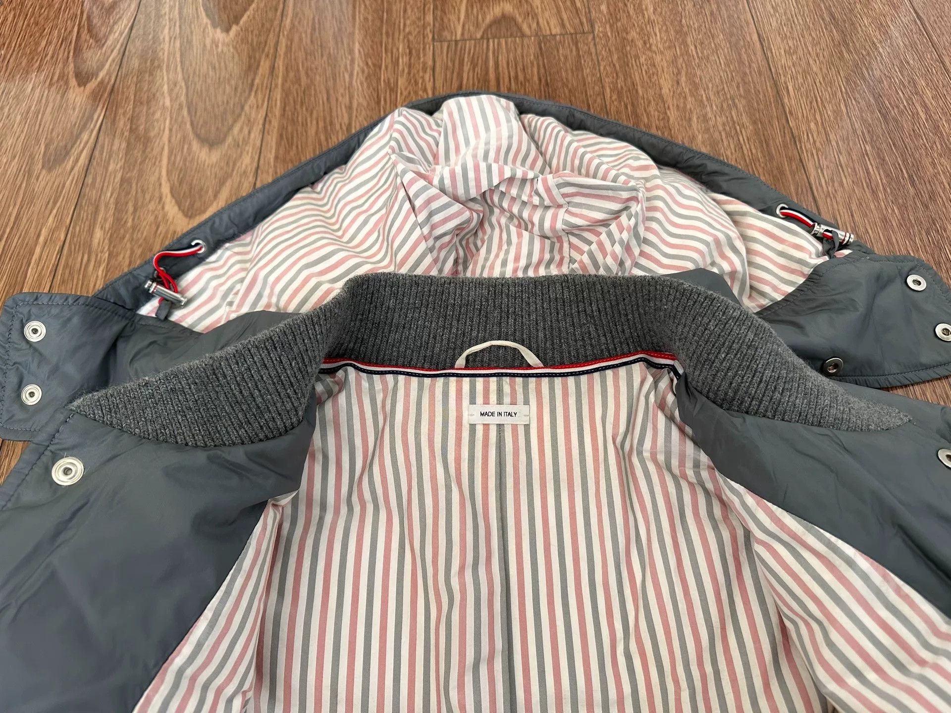 Thom Browne THOM BROWNE 4-Stripe Nylon Down Jacket Size US M / EU 48-50 / 2 - 8 Thumbnail