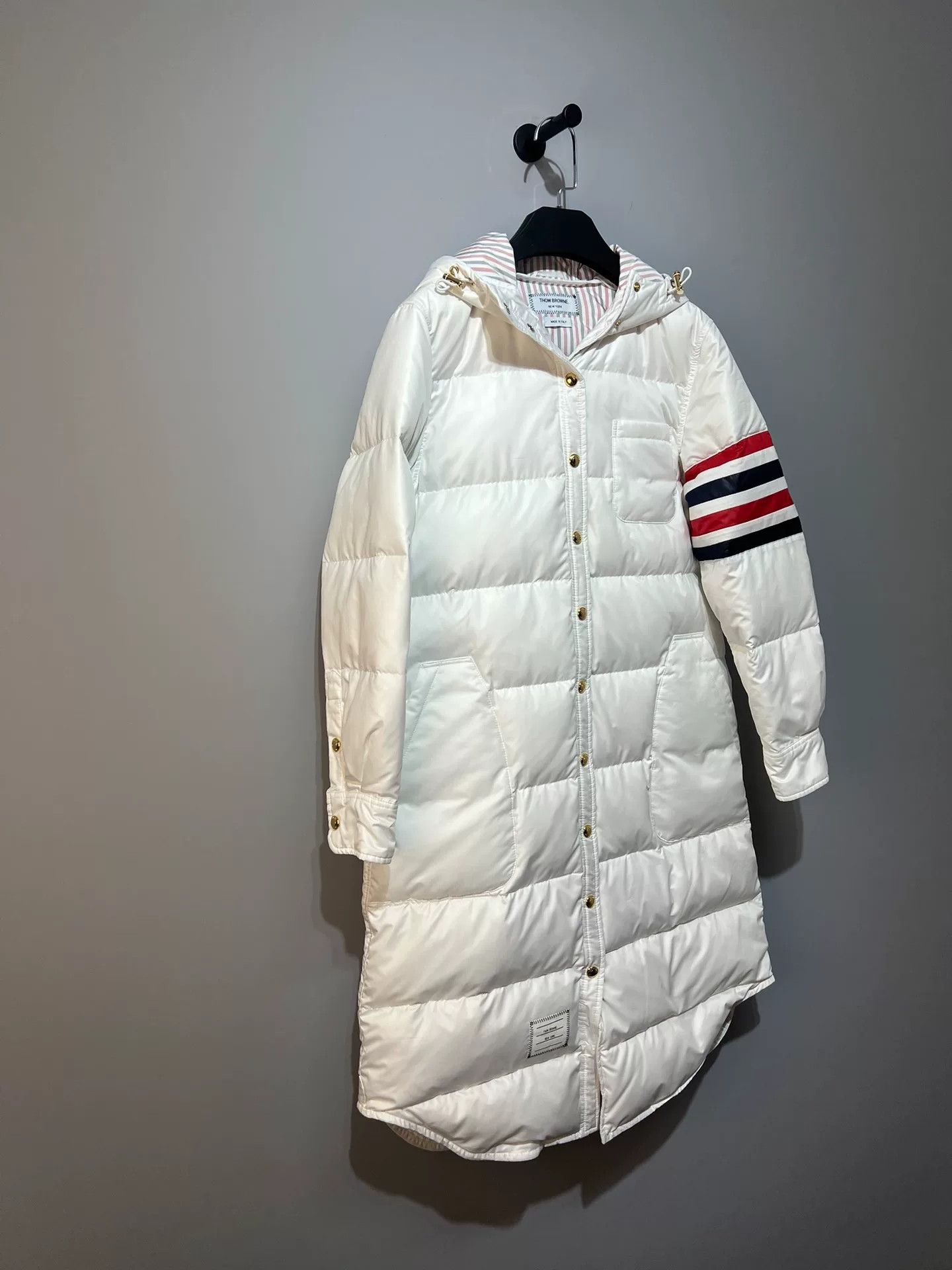 Thom Browne Thom Browne White Long Down Coat Size US XL / EU 56 / 4 - 4 Thumbnail