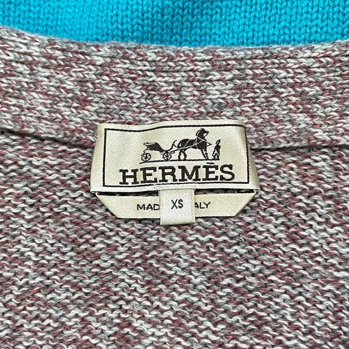 Hermes Hermes Gray Blue Knit Sweater XS Size US XS / EU 42 / 0 - 5 Thumbnail