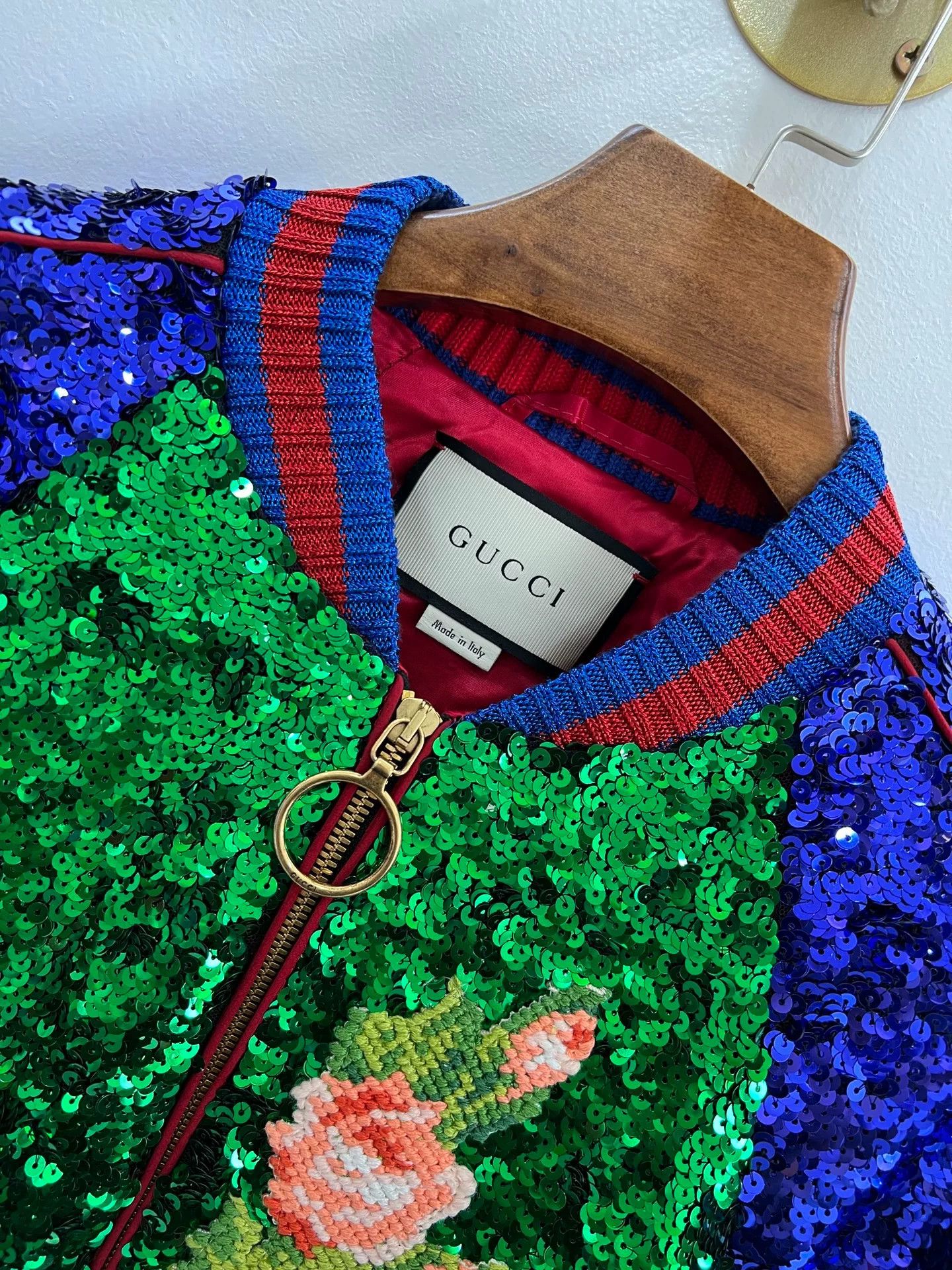 Gucci gucci tiger sequin embroidered baseball jacket Size US M / EU 48-50 / 2 - 3 Thumbnail
