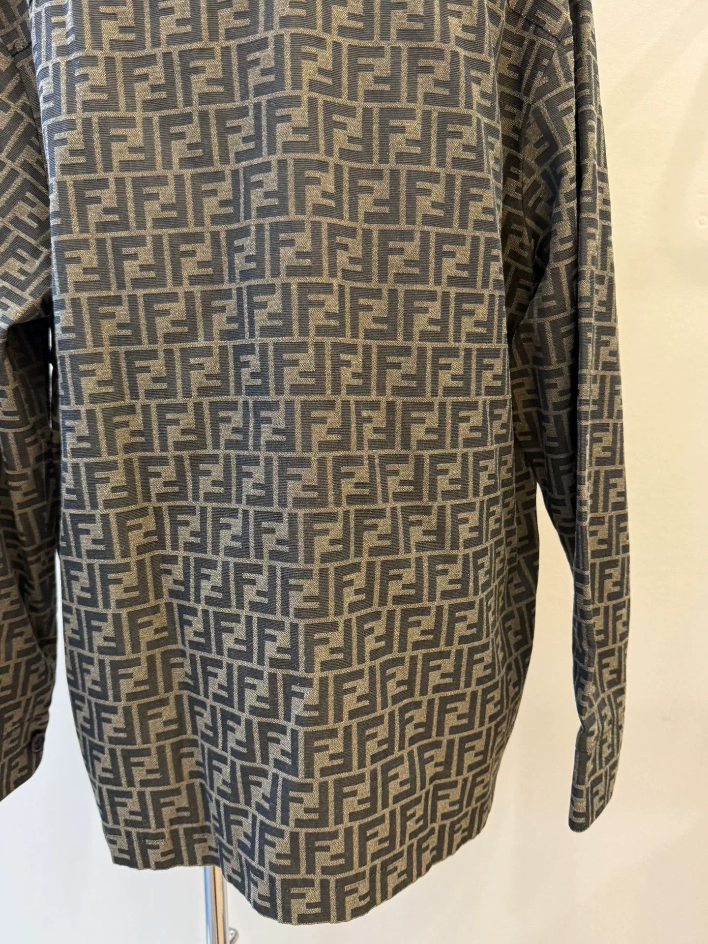 Fendi fendi double f monogram shirt jacket Size US L / EU 52-54 / 3 - 7 Thumbnail