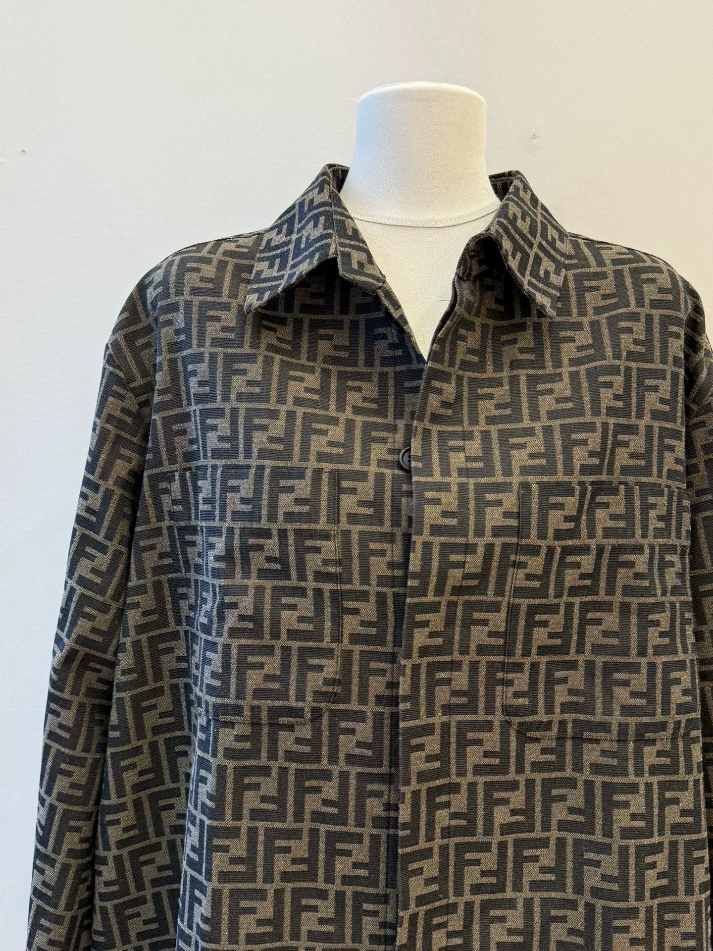 Fendi fendi double f monogram shirt jacket Size US L / EU 52-54 / 3 - 2 Thumbnail