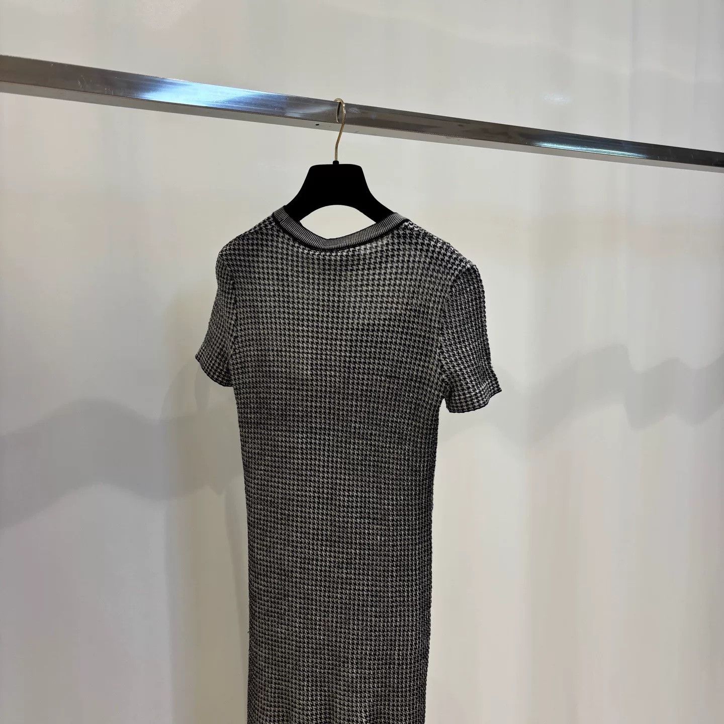 Dior dior wool houndstooth pattern dress Size US 38 / EU 54 - 4 Thumbnail