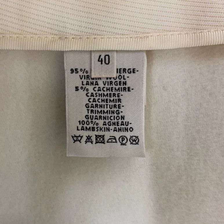 Hermes cream fitted long coat by hermes Size US M / EU 48-50 / 2 - 4 Thumbnail