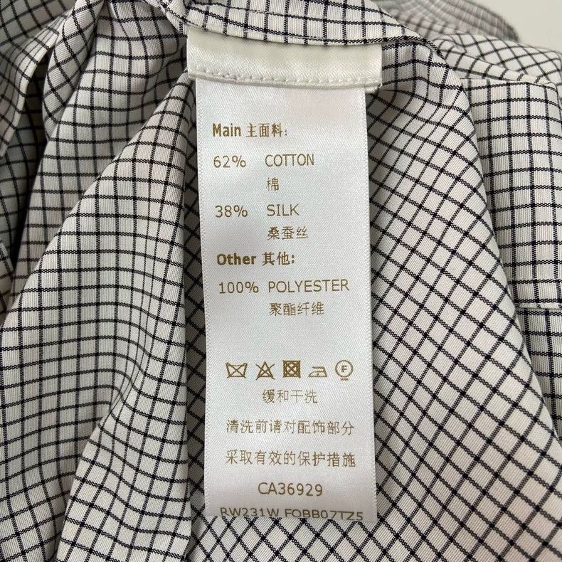 Louis Vuitton Louis Vuitton Checkered Collar Shirt Size US XS / EU 42 / 0 - 8 Thumbnail
