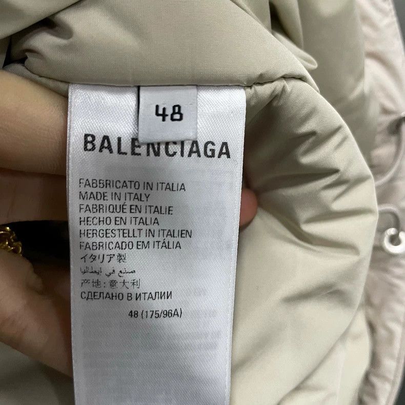Balenciaga Balenciaga Beige Down Cotton Coat Size US M / EU 48-50 / 2 - 4 Thumbnail