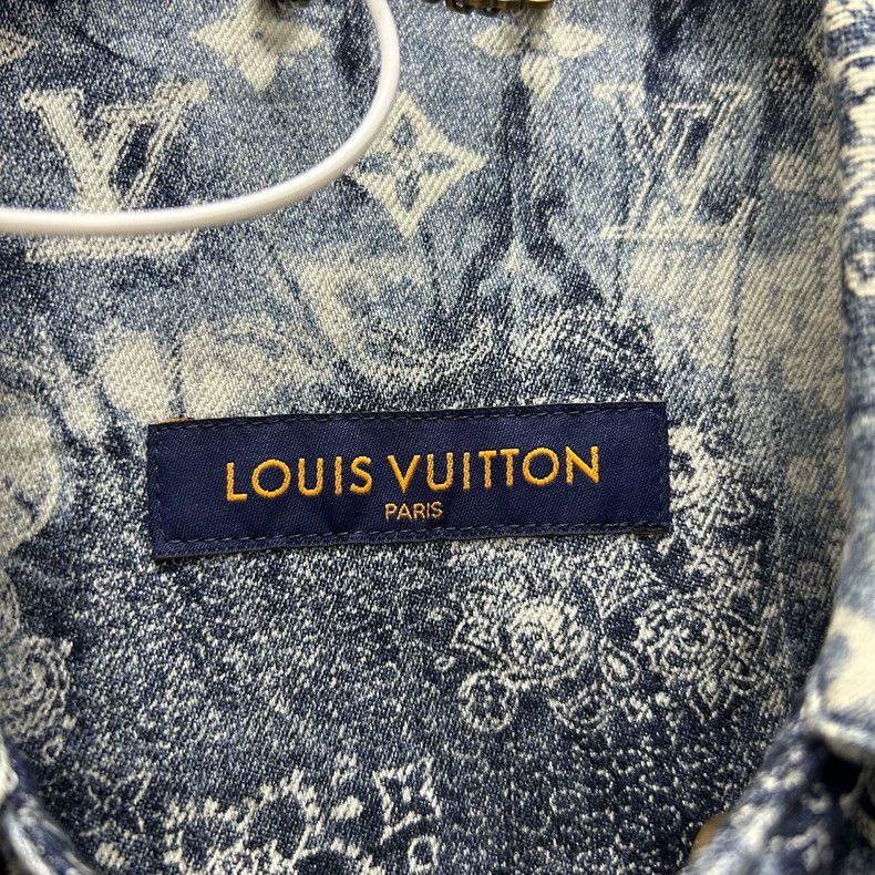 Louis Vuitton Louis Vuitton Denim Tie-Dye Logo Shirt Size US L / EU 52-54 / 3 - 3 Thumbnail