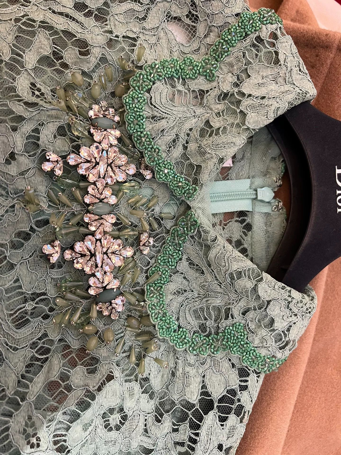 Valentino Green Lace Dress