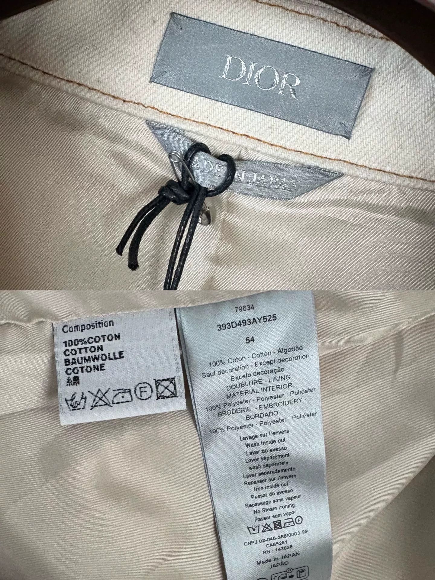 Dior Dior Tears Men's Pilot Jacket Autumn Winter Size US L / EU 52-54 / 3 - 3 Thumbnail
