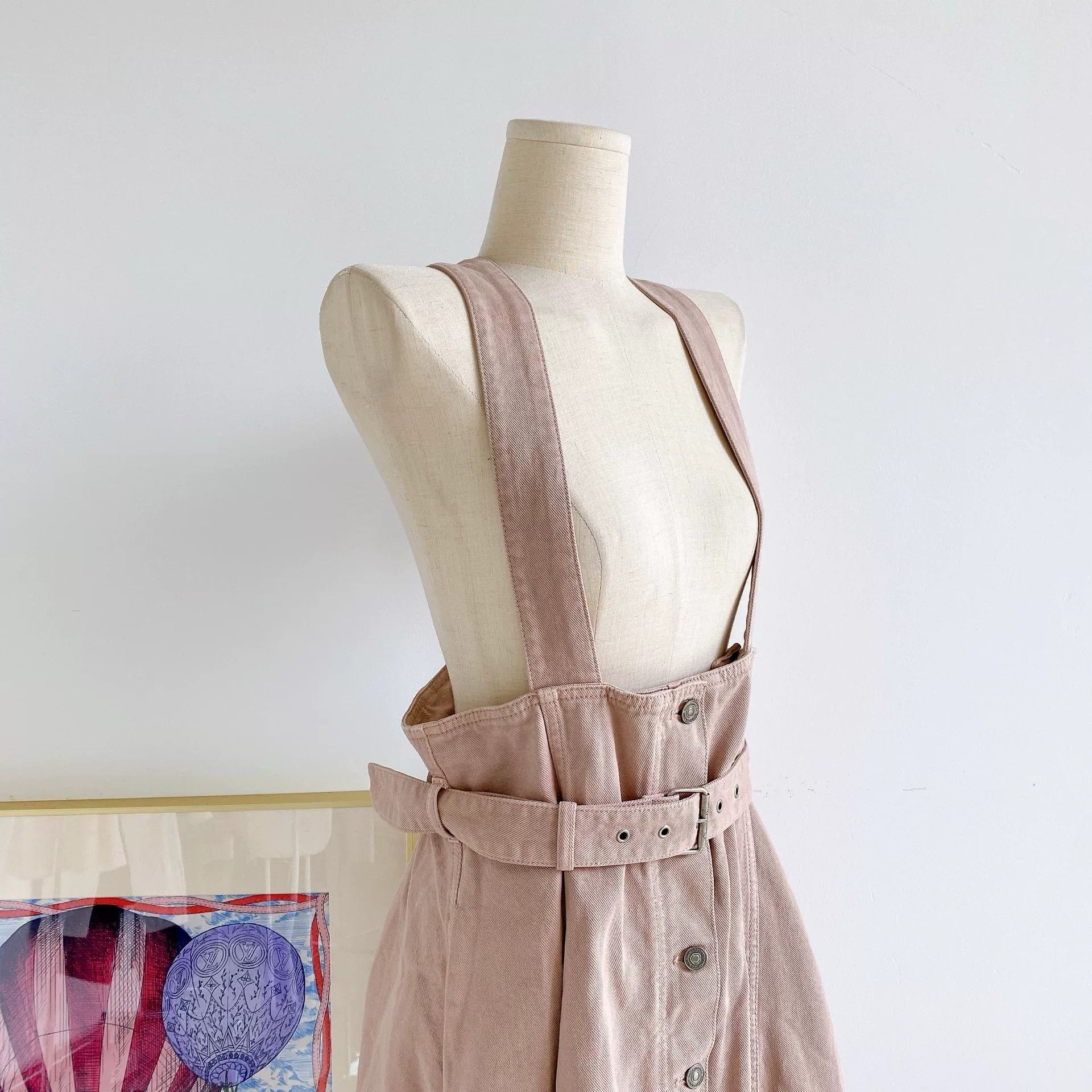 Dior Dior Women's Pink Denim Sundress Size US M / EU 48-50 / 2 - 5 Thumbnail