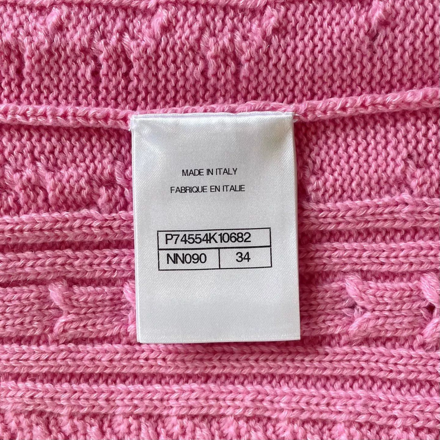 Chanel CHANEL Pink Striped Sleeveless Dress Size US XS / EU 42 / 0 - 7 Thumbnail