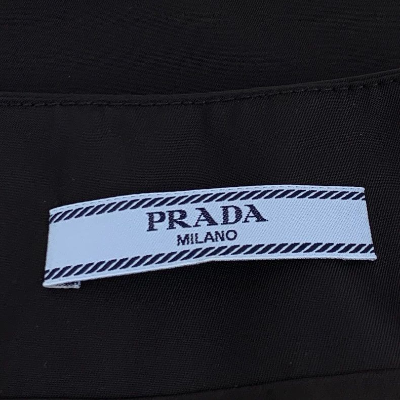 Prada Prada Black Triangle Logo Camisole Dress Size US M / EU 48-50 / 2 - 7 Thumbnail