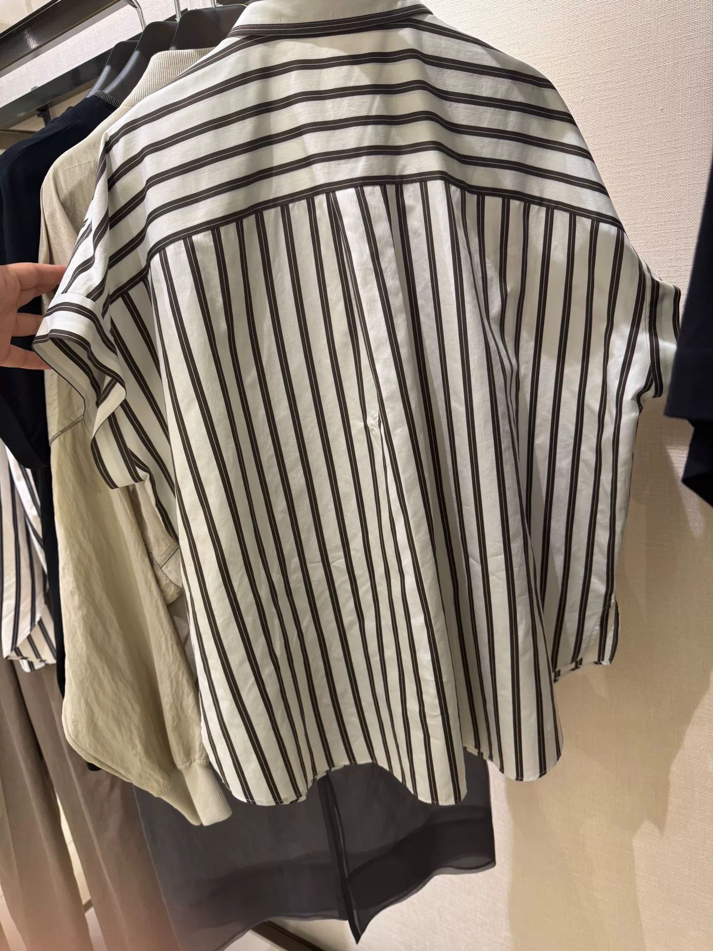 Brunello Cucinelli Brunello Cucinelli Striped Short Sleeve Shirt Size US M / EU 48-50 / 2 - 6 Thumbnail