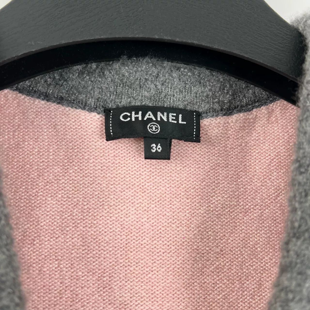 Chanel Chanel Gray Pink Knit Vest Size US S / EU 44-46 / 1 - 3 Thumbnail