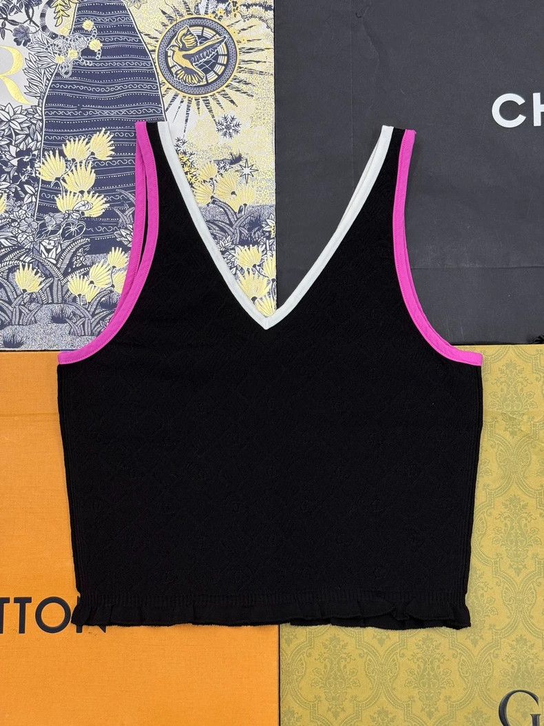 Chanel Chanel 24P Black Sleeveless Knit Vest Size US M / EU 48-50 / 2 - 3 Thumbnail