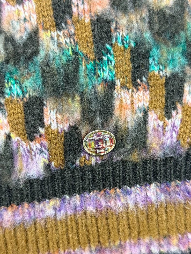 Chanel Chanel Colorful Houndstooth Knit Tank Size US M / EU 48-50 / 2 - 2 Thumbnail