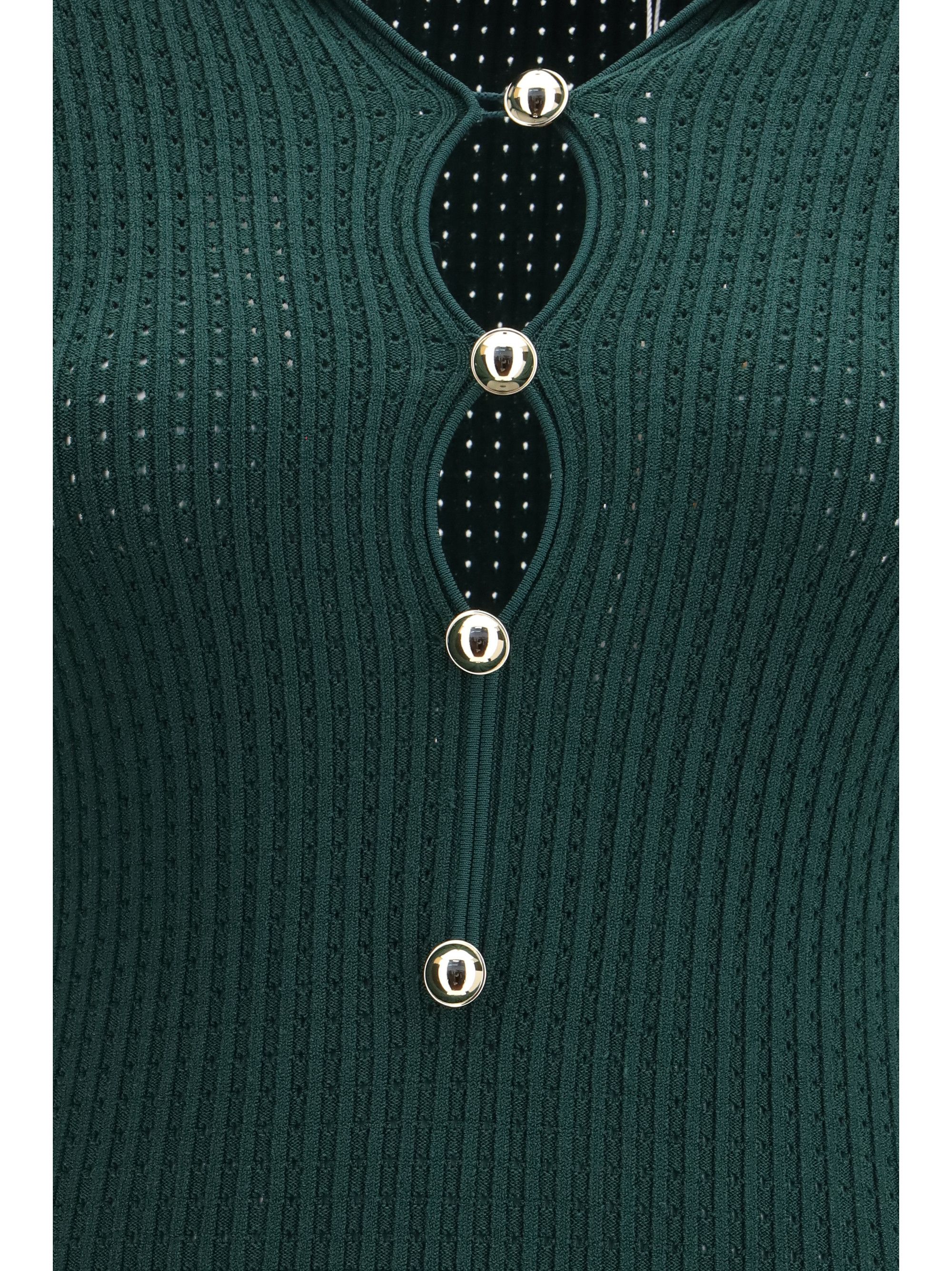 Self-Portrait Keyhole knit midi Dress Size S / US 4 / IT 40 - 3 Thumbnail