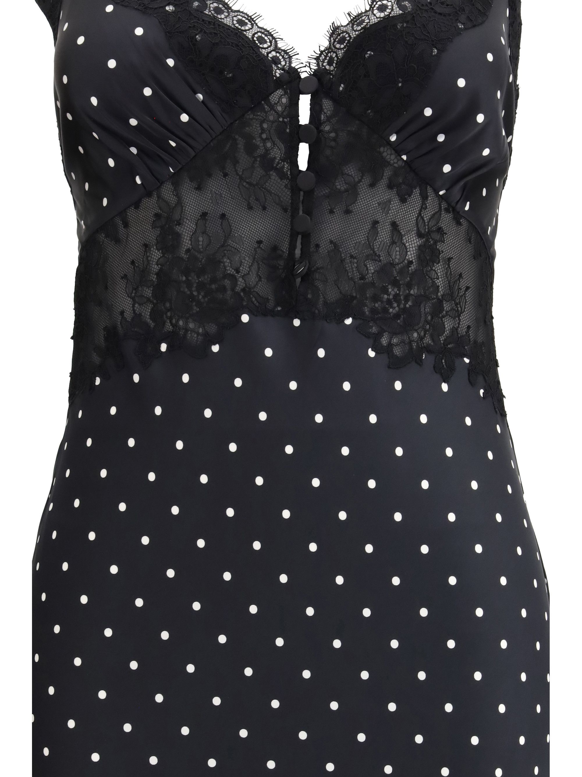 Self-Portrait Polka dot satin maxi Dress Size S / US 4 / IT 40 - 3 Thumbnail