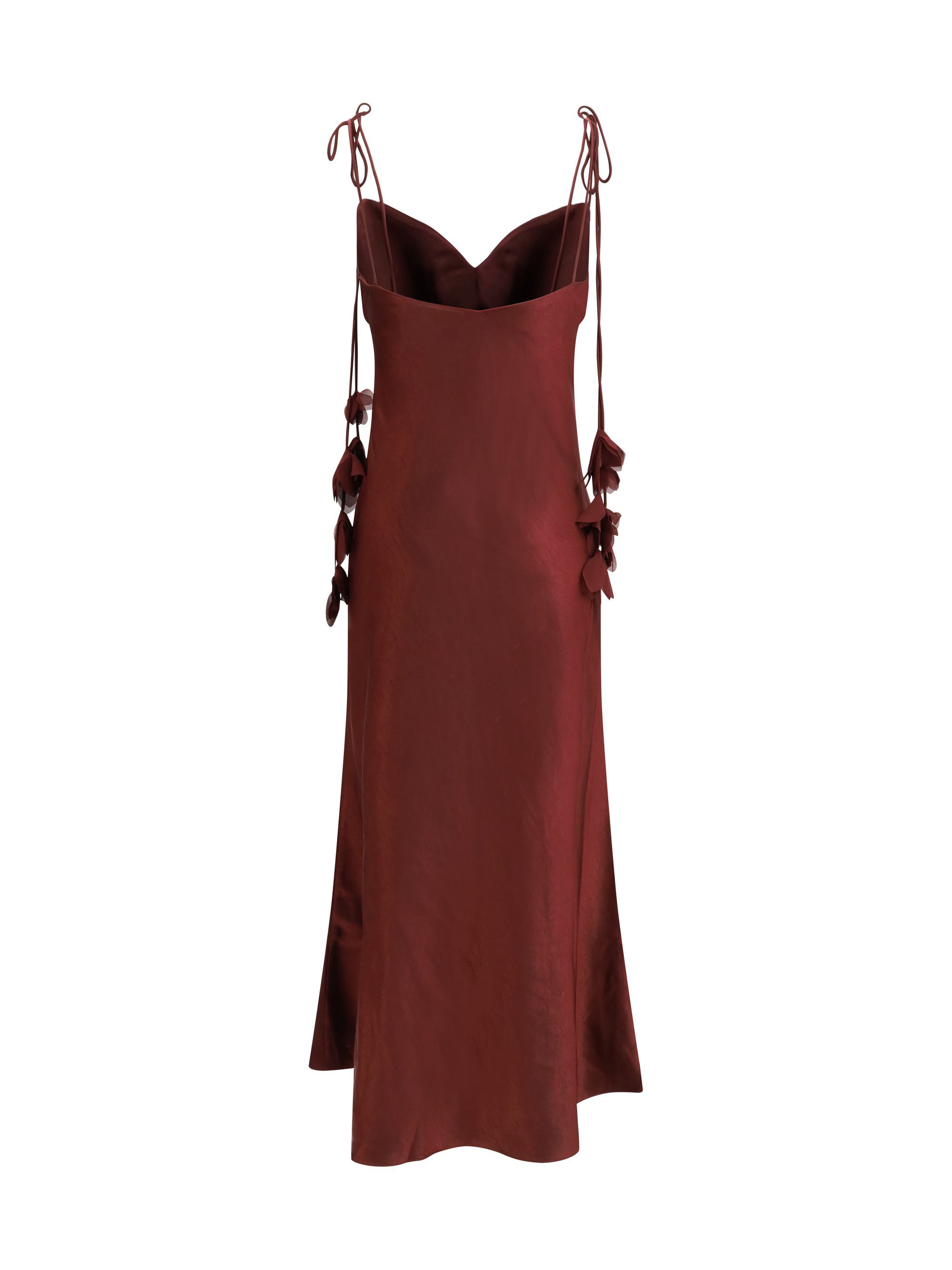 Self-Portrait Satin flower midi Dress Size M / US 6-8 / IT 42-44 - 2 Thumbnail