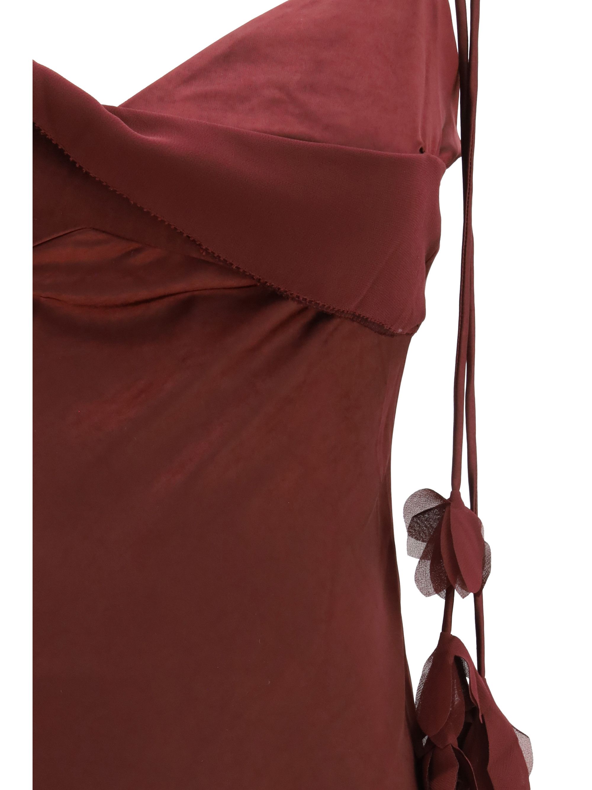 Self-Portrait Satin flower midi Dress Size S / US 4 / IT 40 - 3 Thumbnail