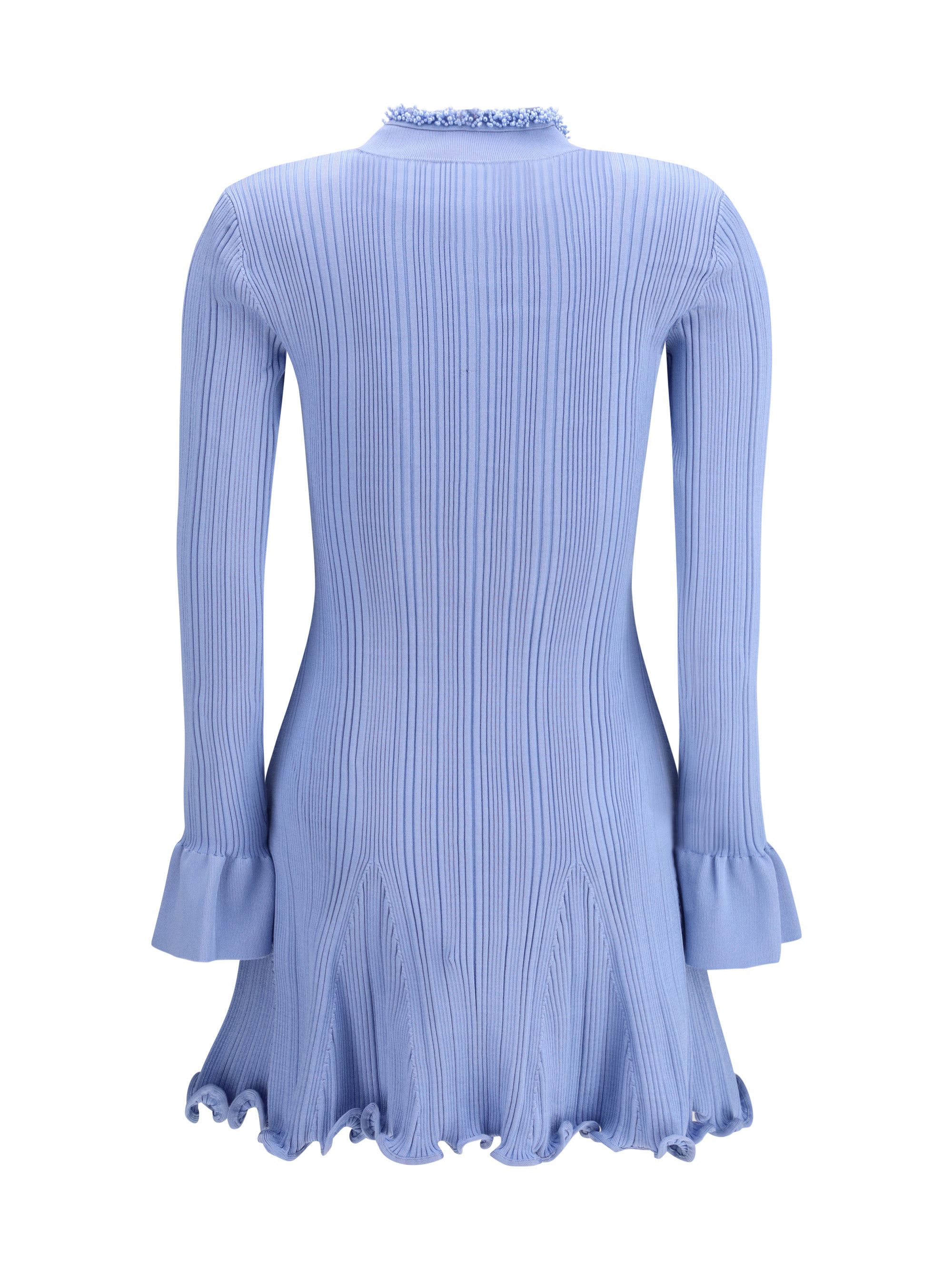 Pearl Trim Knit Mini Dress - joarbit.com