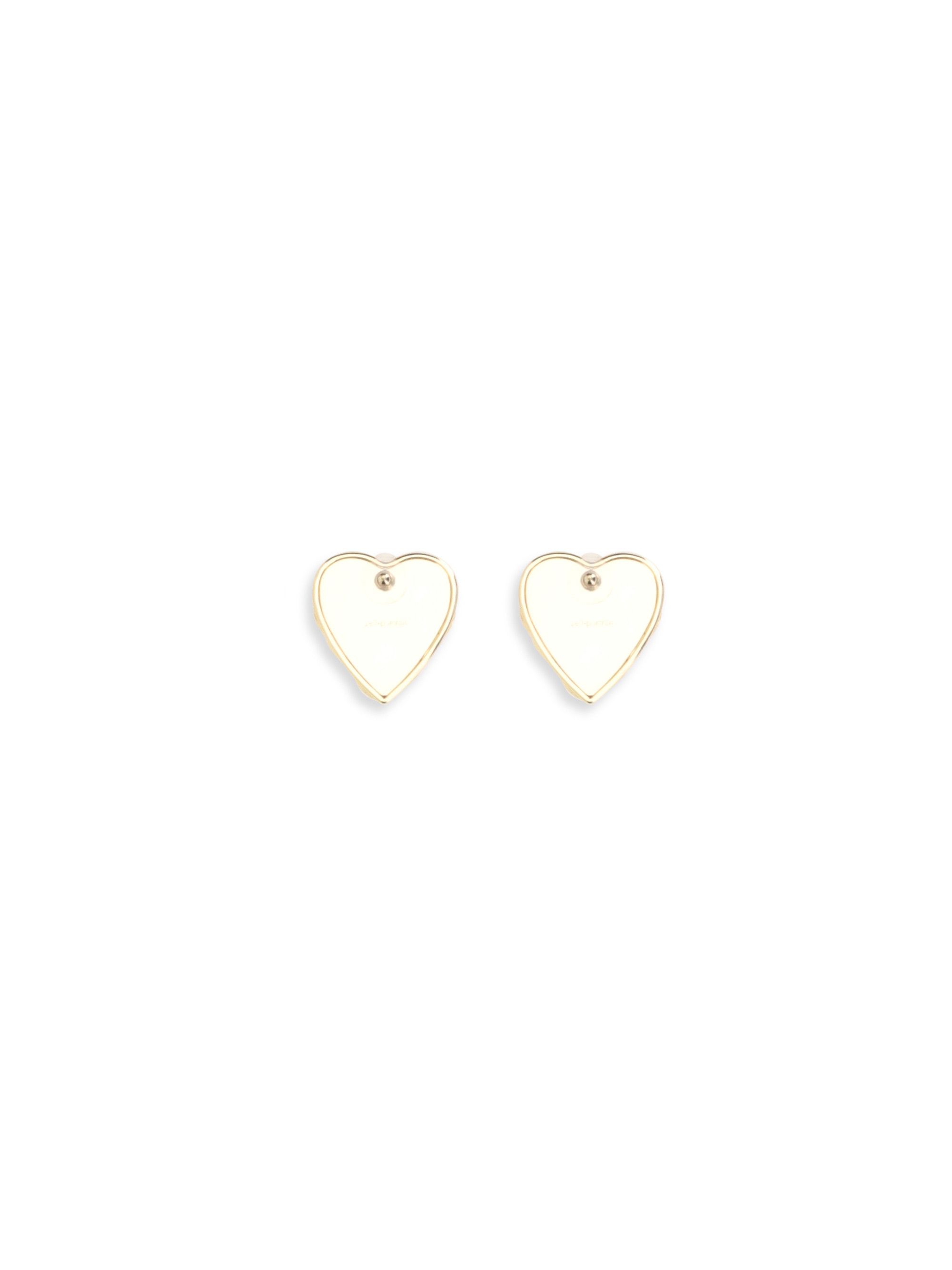Self-Portrait Embellished heart Earrings Size ONE SIZE - 2 Thumbnail