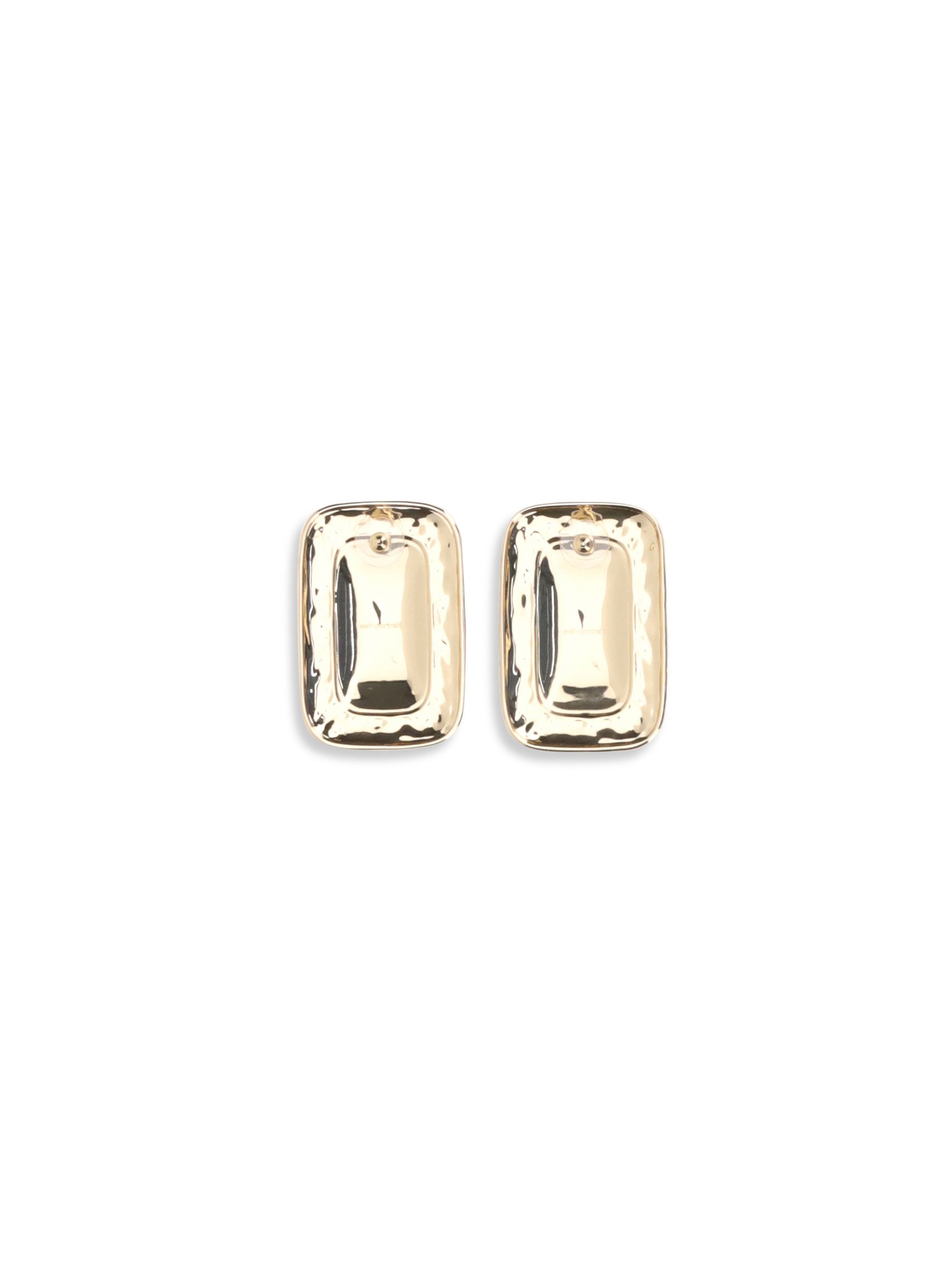 Self-Portrait Mottled gold Earrings Size ONE SIZE - 2 Thumbnail