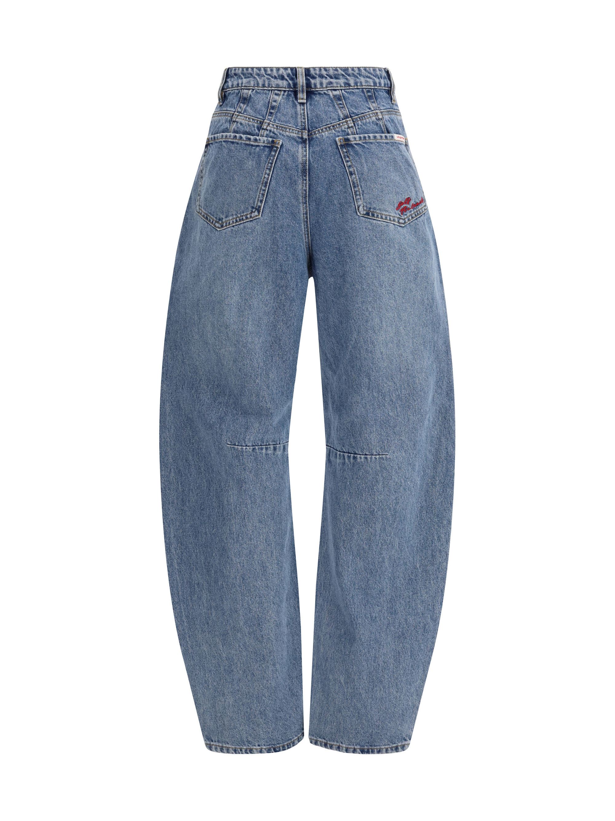 Self-Portrait Barrel Leg Jeans Size 26" / US 2 / IT 38 - 2 Thumbnail