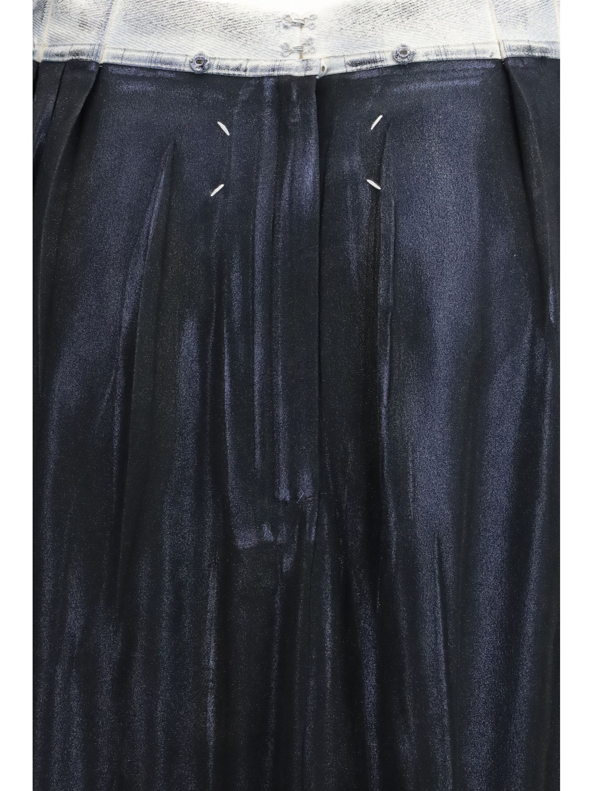 Maison Margiela Foil-treated midi Skirt Size 30" / US 8 / IT 44 - 3 Thumbnail