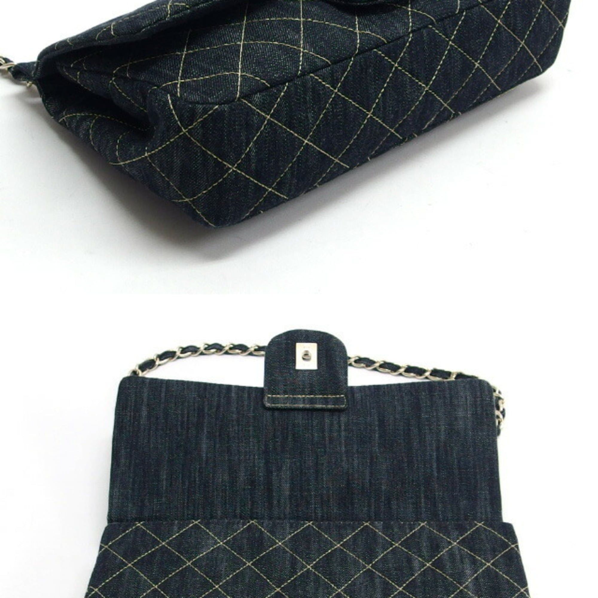 Chanel Chanel Matelasse Sparkling Denim Chain Shoulder Bag Indigo Unused Size ONE SIZE - 5 Thumbnail