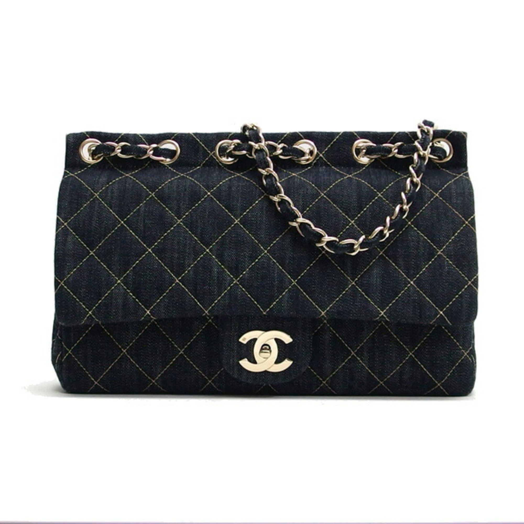 Chanel Chanel Matelasse Sparkling Denim Chain Shoulder Bag Indigo Unused Size ONE SIZE - 2 Thumbnail