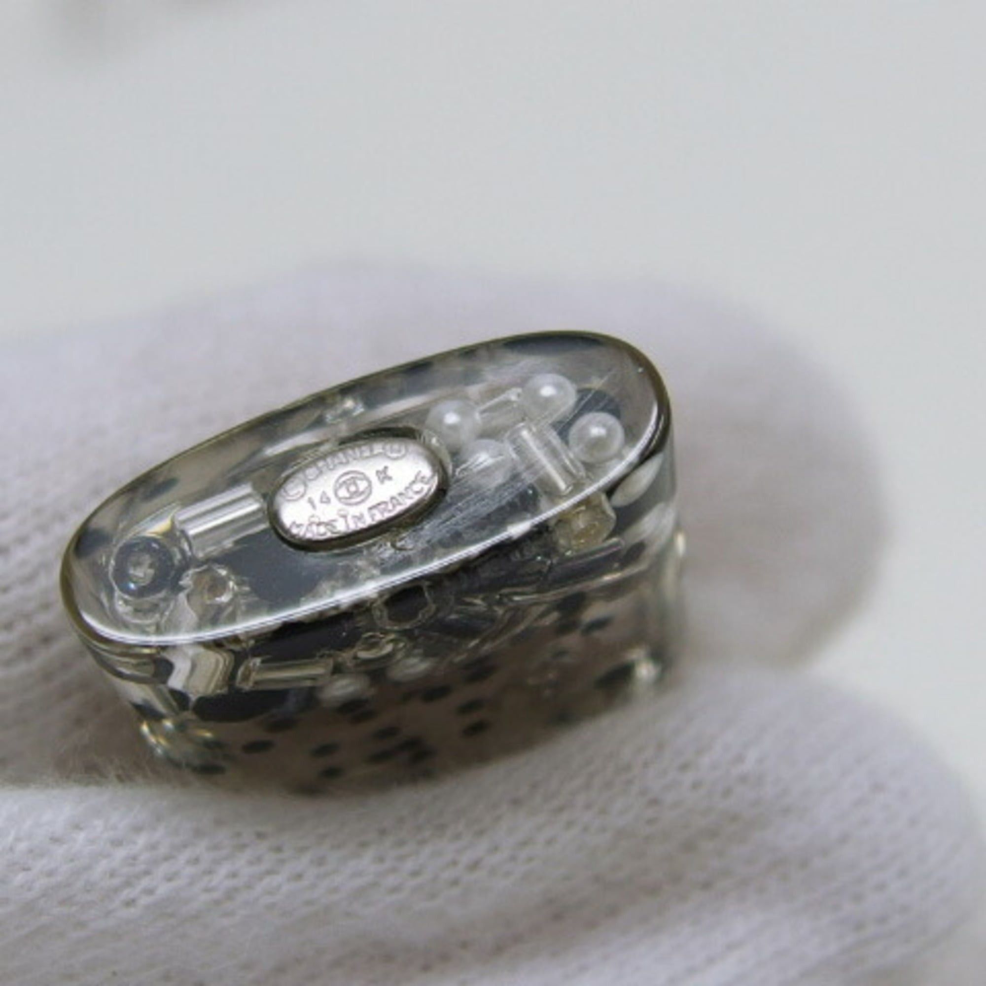 Chanel Chanel Cadena motif stud earrings 14K Coco mark Size ONE SIZE - 7 Thumbnail