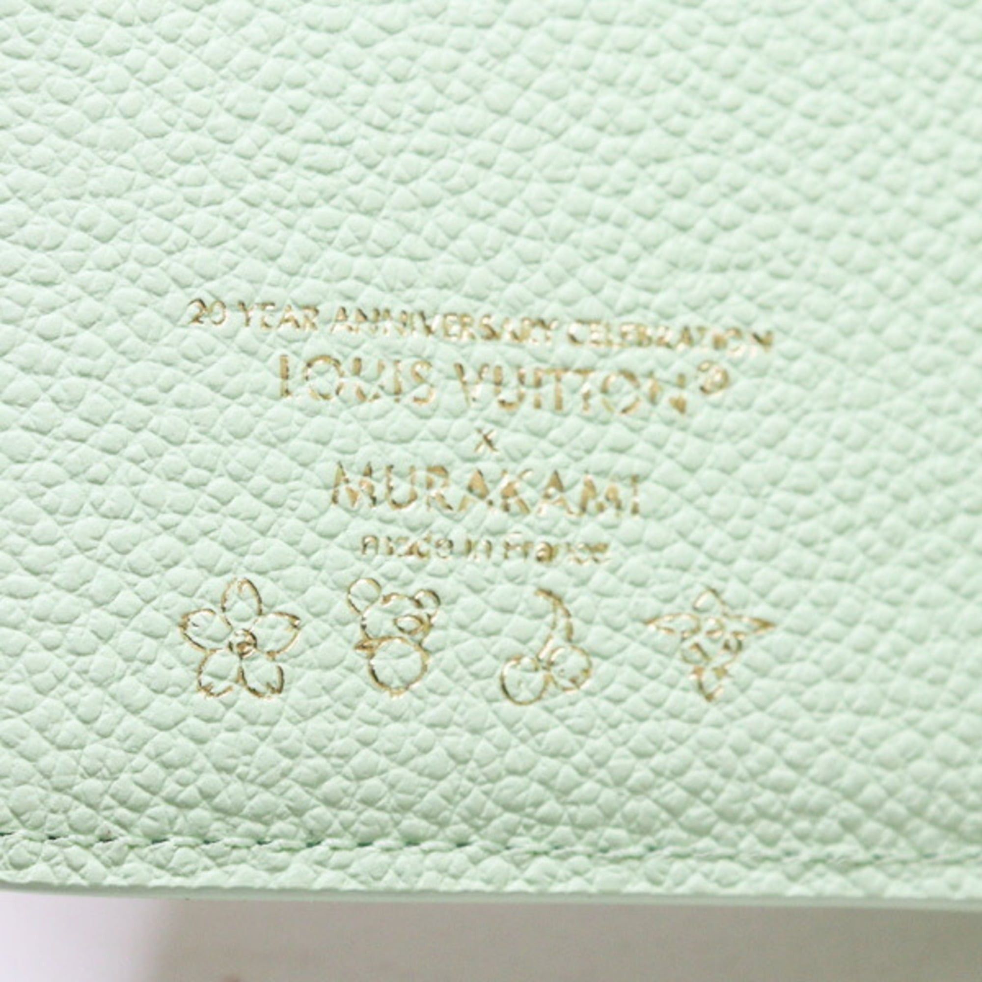 Louis Vuitton Louis Vuitton LV x TM Portefeuille Q Monogram Empreinte Leather Green Tea M13619 Unused Size ONE SIZE - 4 Thumbnail