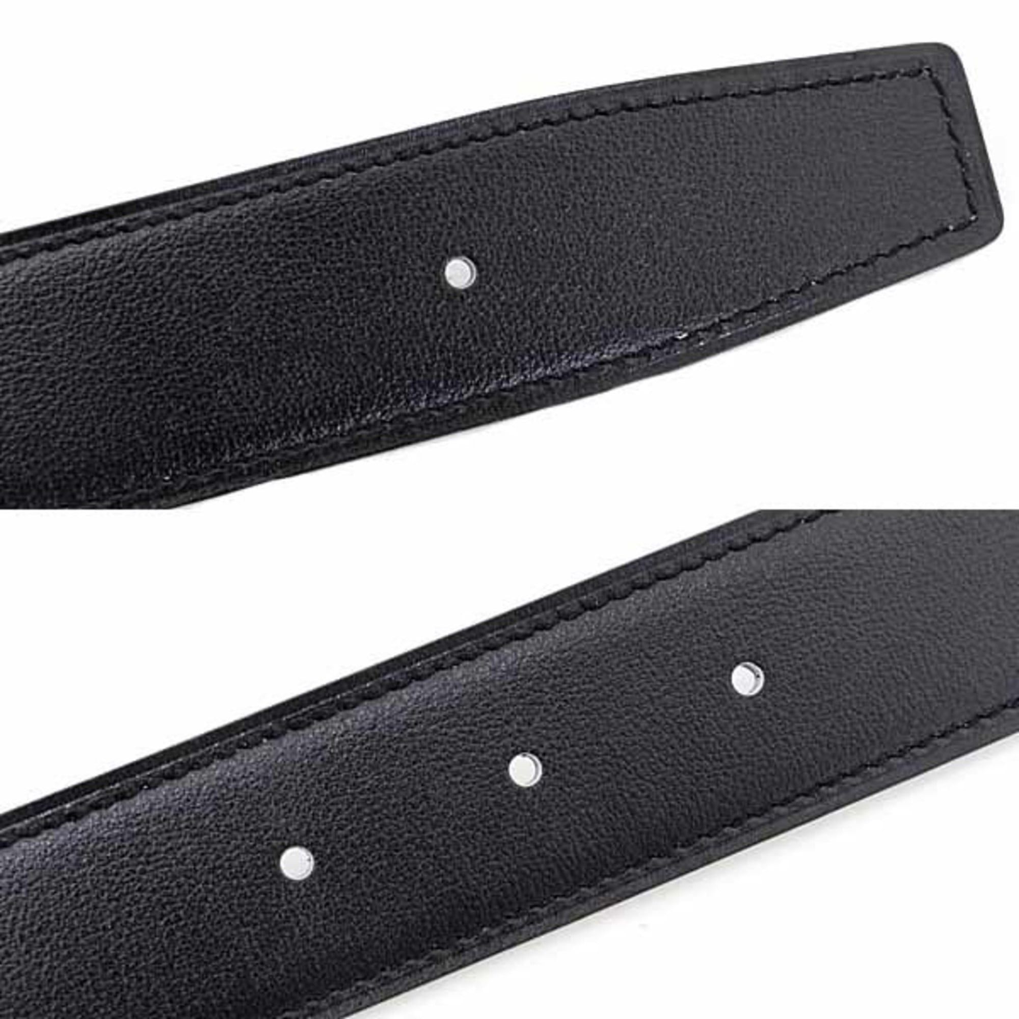 Hermes Hermes Belt Buckle H & Leather 32 Box Calf 135/Veau Togo Black/Etain W Stamp (Made in 2024) 90 Unused Size ONE SIZE - 6 Thumbnail