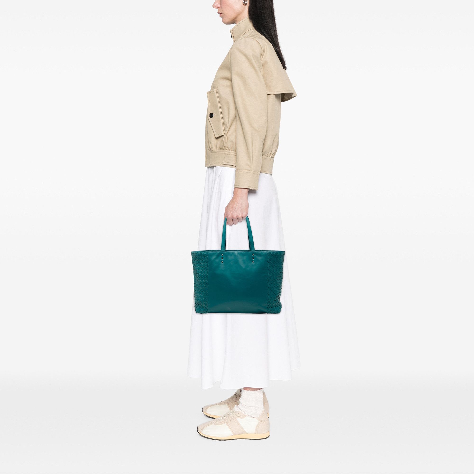 Bottega Veneta Bottega Veneta Intrecciato Trimmed Nappa Tote Size ONE SIZE - 7 Thumbnail