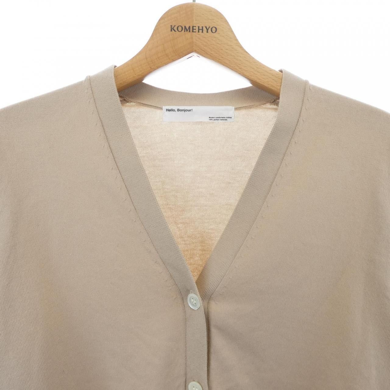 Other Other HELLO BONJOUR Wool Cardigan Cotton Tops DUTY FREE for USA Size ONE SIZE - 5 Thumbnail