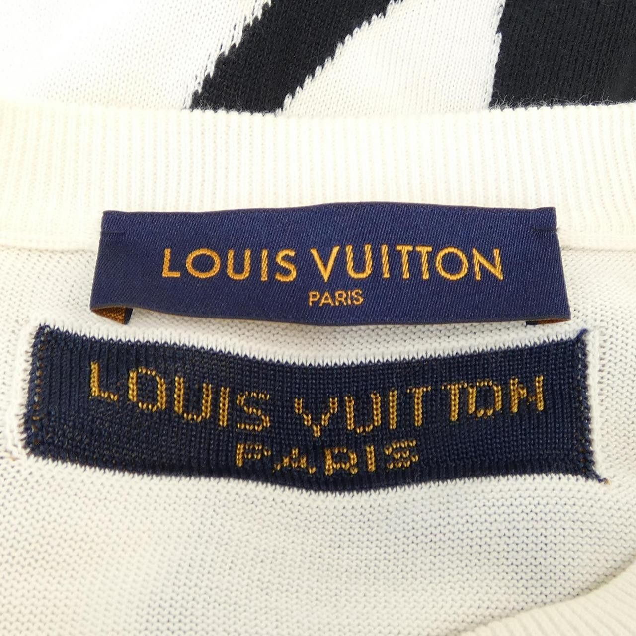 Louis Vuitton Louis Vuitton Louis Vuitton End Goal LV Knit Cotton Tops HLN95WGO5 DUTY FREE for USA Size ONE SIZE - 4 Thumbnail