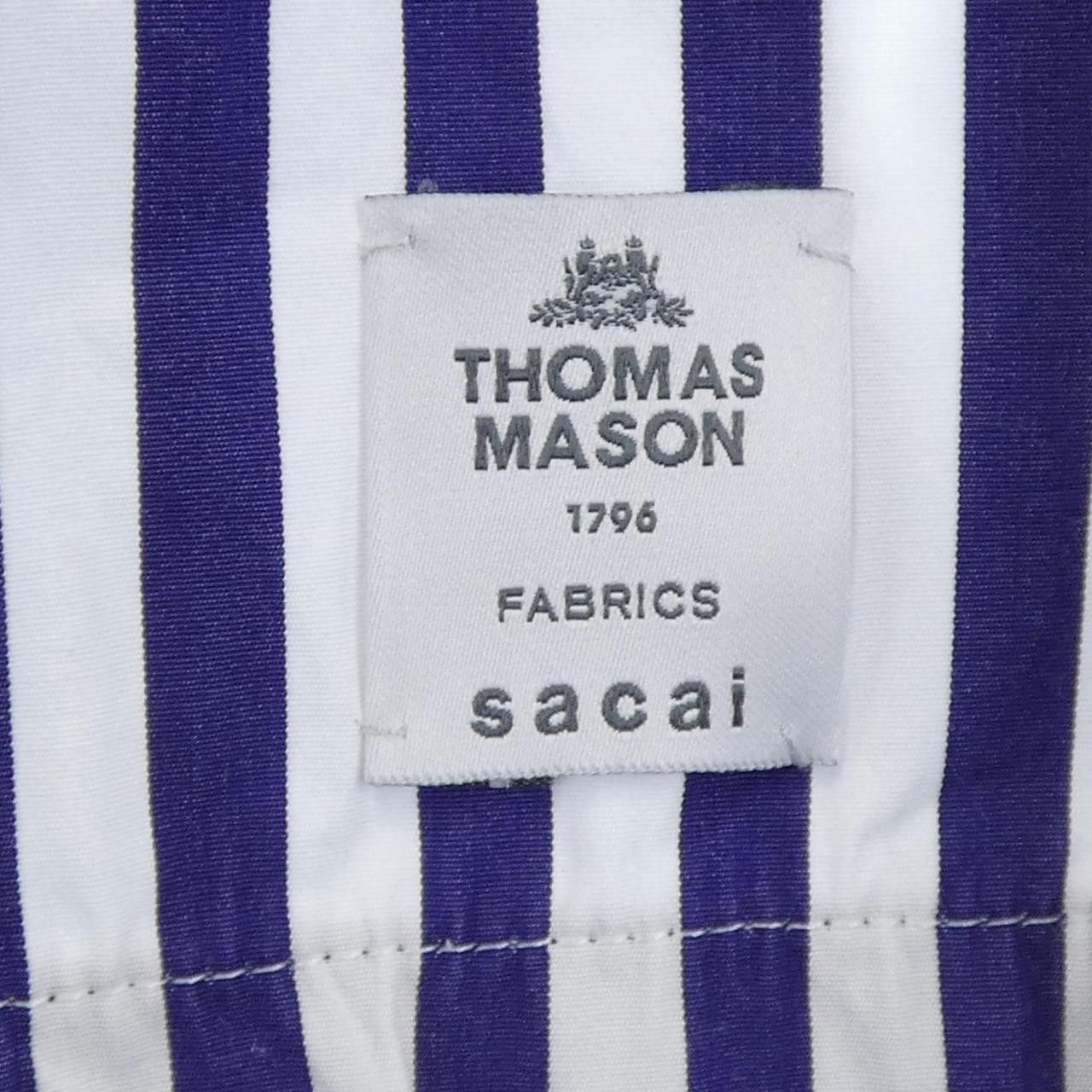 Sacai Sacai Sacai Thomas Mason Top Cotton Tops 24-03366M DUTY FREE for USA Size ONE SIZE - 7 Thumbnail