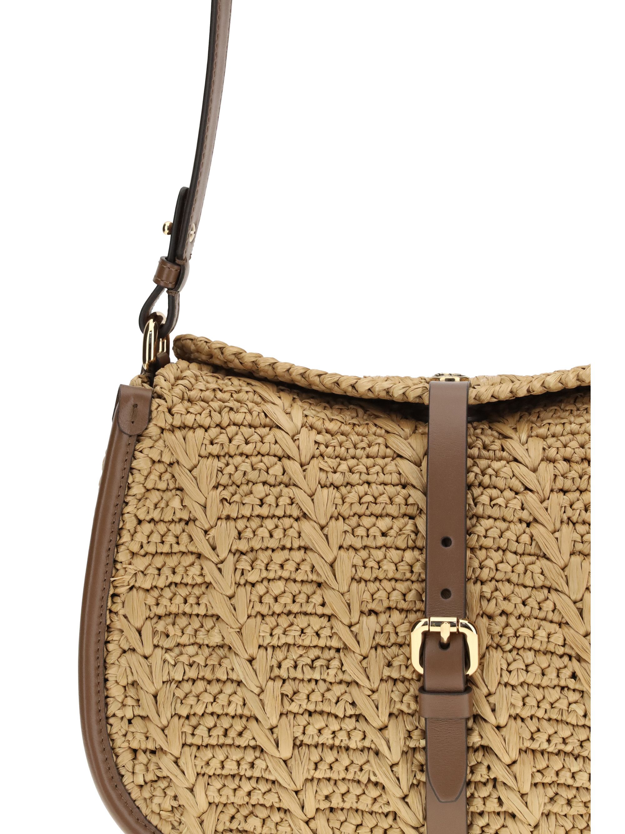 Etro Raffia crochet Pony Shoulder Bag Size ONE SIZE - 4 Thumbnail