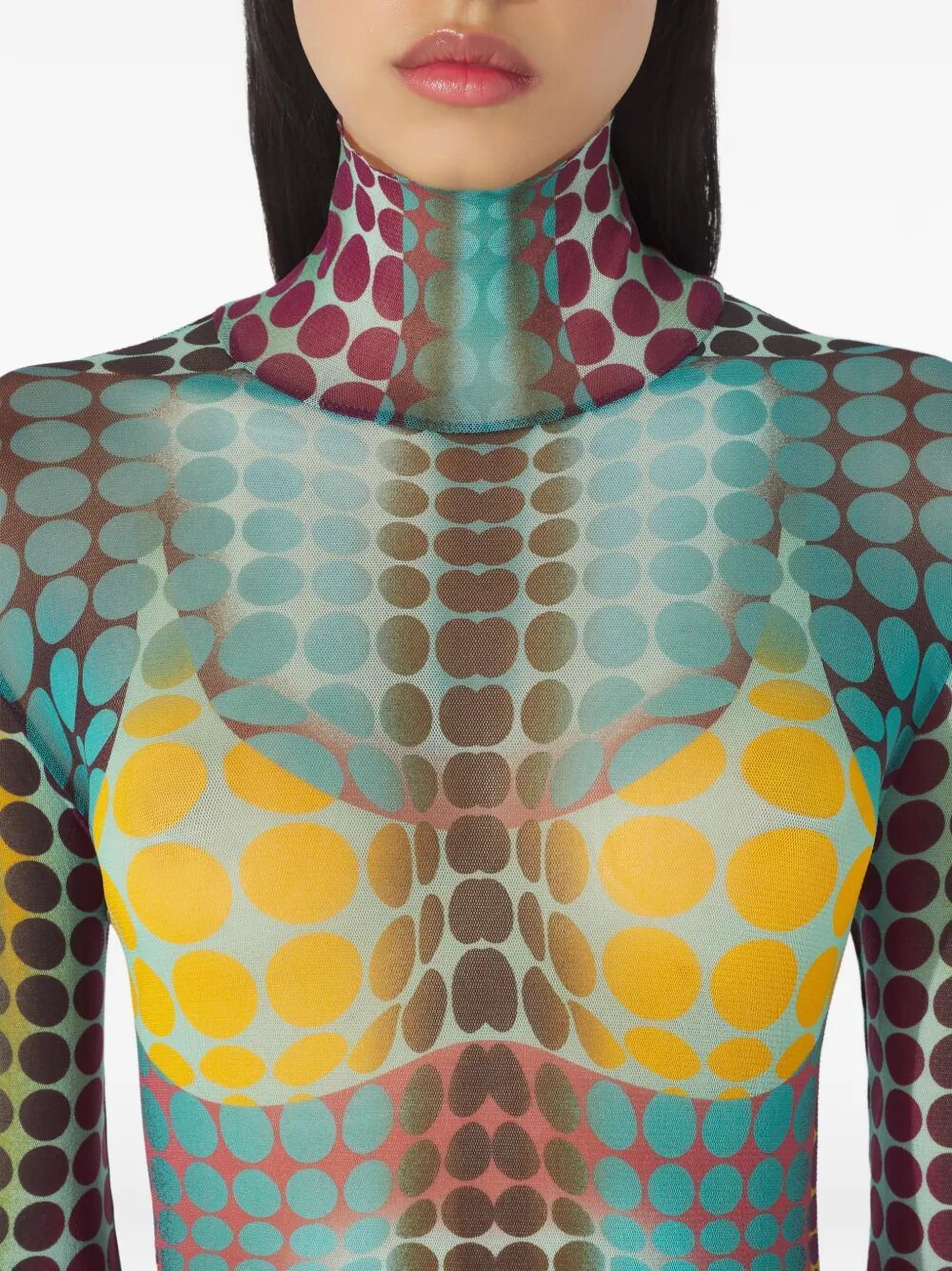 Jean Paul Gaultier "RE-EDITION : HIGH NECK" WITH LONG SLEEVES Size XS / US 0-2 / IT 36-38 - 2 Thumbnail