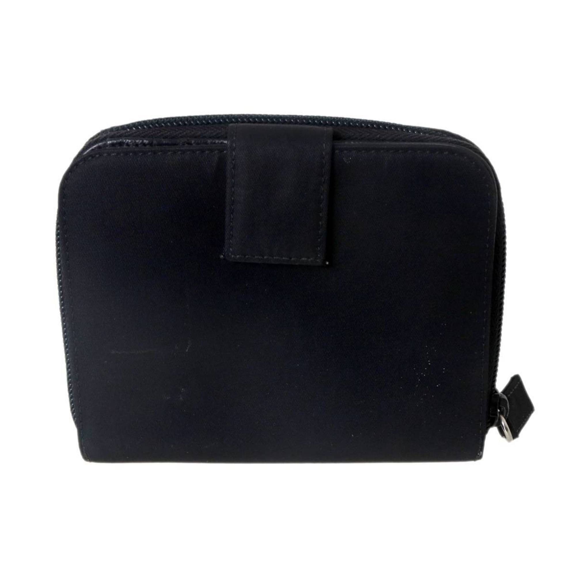 Prada Prada nylon zip compact wallet in black Size ONE SIZE - 3 Thumbnail