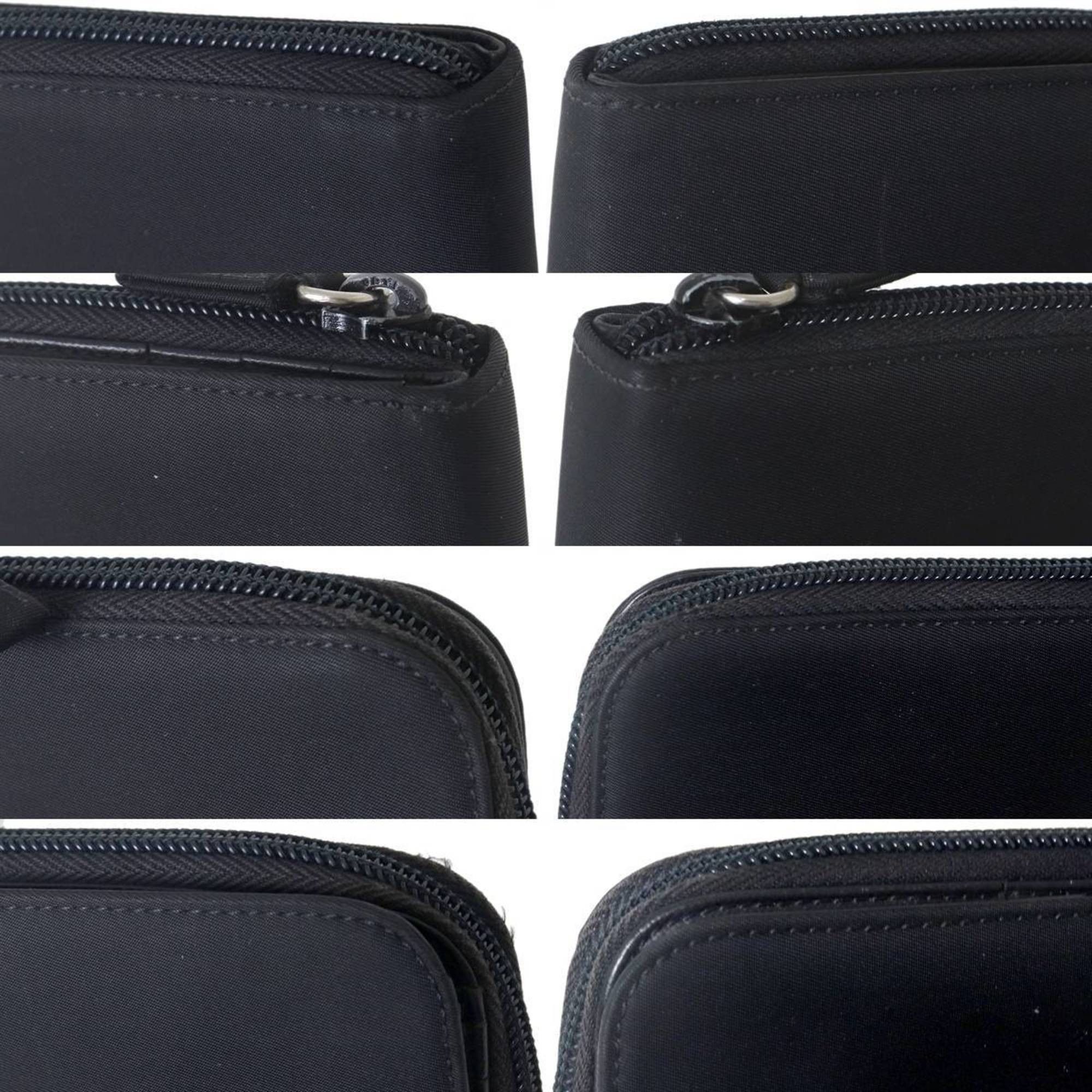 Prada Prada nylon zip compact wallet in black Size ONE SIZE - 5 Thumbnail