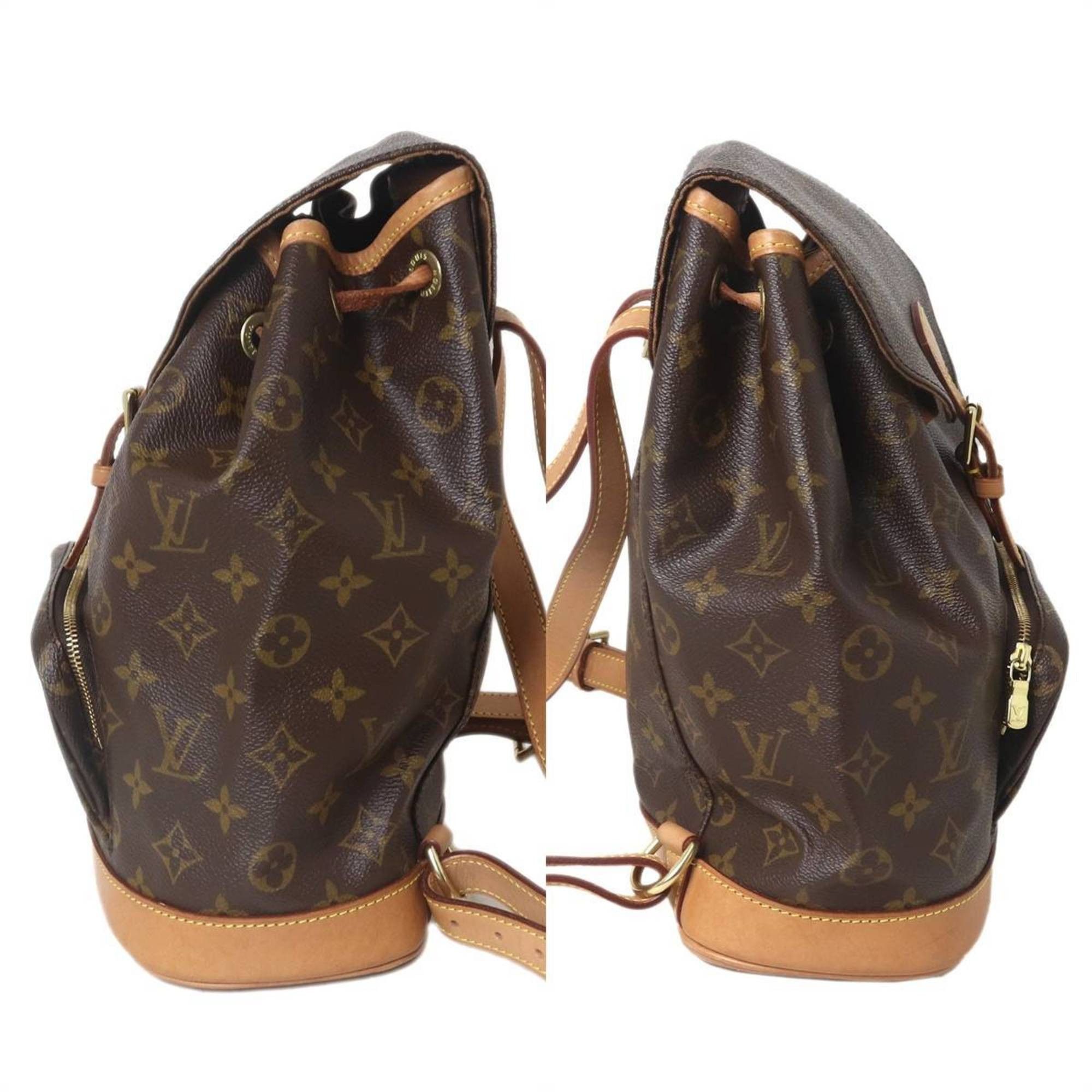 Louis Vuitton LOUIS VUITTON Montsouris MM Monogram Backpack (51136) Size ONE SIZE - 4 Thumbnail
