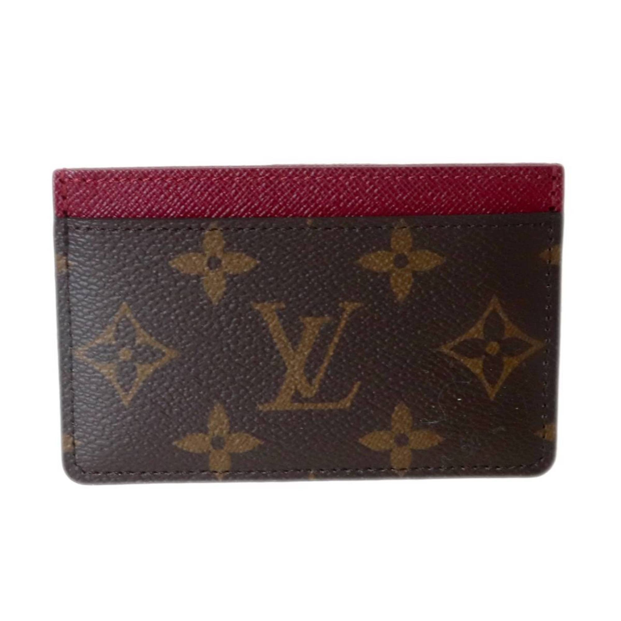 Other LOUIS VUITTON Porte Carte Sample Card Case/Business Holder Monogram Fuchsia M60703 Size ONE SIZE - 3 Thumbnail